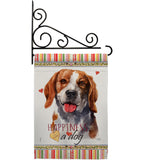 Beagle Happiness - Pets Nature Vertical Impressions Decorative Flags HG110150 Made In USA