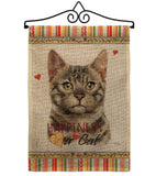 Bengal Happiness - Pets Nature Vertical Impressions Decorative Flags HG110152 Made In USA