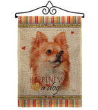 Brown Chihuahua Happiness - Pets Nature Vertical Impressions Decorative Flags HG110166 Made In USA