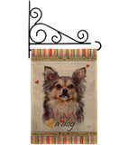 Chihuahua Happiness - Pets Nature Vertical Impressions Decorative Flags HG110168 Made In USA