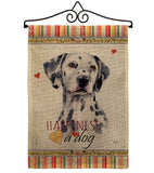 Dalmatian Happiness - Pets Nature Vertical Impressions Decorative Flags HG110172 Made In USA