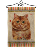 Brown Dilute Calico Happiness - Pets Nature Vertical Impressions Decorative Flags HG110175 Made In USA