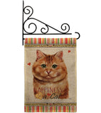 Brown Dilute Calico Happiness - Pets Nature Vertical Impressions Decorative Flags HG110175 Made In USA