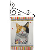 Dilute Calico Happiness - Pets Nature Vertical Impressions Decorative Flags HG110176 Made In USA