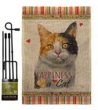 Dilute Calico Happiness - Pets Nature Vertical Impressions Decorative Flags HG110176 Made In USA