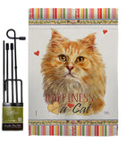 Furry Cat - Pets Nature Vertical Impressions Decorative Flags HG110078 Made In USA