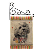 Havanese Happiness - Pets Nature Vertical Impressions Decorative Flags HG110185 Made In USA