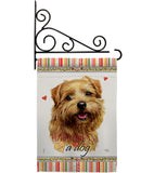 Tan Norfolk Terrier Happiness - Pets Nature Vertical Impressions Decorative Flags HG110186 Made In USA