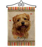 Tan Norfolk Terrier Happiness - Pets Nature Vertical Impressions Decorative Flags HG110186 Made In USA