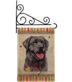 Labrador Happiness - Pets Nature Vertical Impressions Decorative Flags HG110193 Made In USA