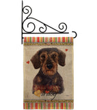 Miniature Dachshund Happiness - Pets Nature Vertical Impressions Decorative Flags HG110196 Made In USA