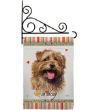 Norfolk Terrier Happiness - Pets Nature Vertical Impressions Decorative Flags HG110199 Made In USA