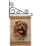 Norfolk Terrier Happiness - Pets Nature Vertical Impressions Decorative Flags HG110199 Made In USA