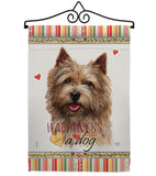 Norwich Terrier Happiness - Pets Nature Vertical Impressions Decorative Flags HG110200 Made In USA