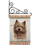 Norwich Terrier Happiness - Pets Nature Vertical Impressions Decorative Flags HG110200 Made In USA