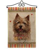 Norwich Terrier Happiness - Pets Nature Vertical Impressions Decorative Flags HG110200 Made In USA