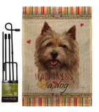 Norwich Terrier Happiness - Pets Nature Vertical Impressions Decorative Flags HG110200 Made In USA