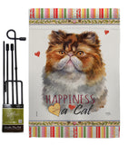 Persian Happiness - Pets Nature Vertical Impressions Decorative Flags HG110205 Made In USA