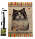 Mitted Ragdoll Happiness - Pets Nature Vertical Impressions Decorative Flags HG110213 Made In USA