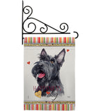 Scottish Terrier Happiness - Pets Nature Vertical Impressions Decorative Flags HG110215 Made In USA