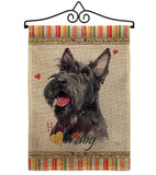 Scottish Terrier Happiness - Pets Nature Vertical Impressions Decorative Flags HG110215 Made In USA