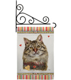 Siberian Happiness - Pets Nature Vertical Impressions Decorative Flags HG110219 Made In USA