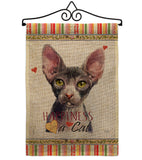 Sphynx Happiness - Pets Nature Vertical Impressions Decorative Flags HG110225 Made In USA