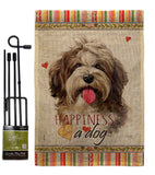 Havanese Cuban Happiness - Pets Nature Vertical Impressions Decorative Flags HG110239 Made In USA