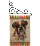 Brindle Boxer Happiness - Pets Nature Vertical Impressions Decorative Flags HG110243 Made In USA