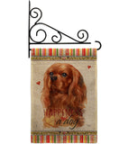 Ruby Cavalier King Spaniel Happiness - Pets Nature Vertical Impressions Decorative Flags HG110246 Made In USA