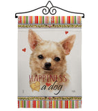 Apple Head Chihuahua Happiness - Pets Nature Vertical Impressions Decorative Flags HG110248 Made In USA