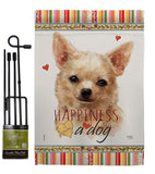 Apple Head Chihuahua Happiness - Pets Nature Vertical Impressions Decorative Flags HG110248 Made In USA