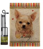 Apple Head Chihuahua Happiness - Pets Nature Vertical Impressions Decorative Flags HG110248 Made In USA