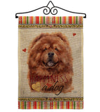 Red Chow Chow Happiness - Pets Nature Vertical Impressions Decorative Flags HG110249 Made In USA