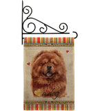 Red Chow Chow Happiness - Pets Nature Vertical Impressions Decorative Flags HG110249 Made In USA
