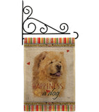 Cream Chow Chow Happiness - Pets Nature Vertical Impressions Decorative Flags HG110250 Made In USA