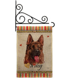 Red German Shepherd Happiness - Pets Nature Vertical Impressions Decorative Flags HG110253 Made In USA