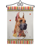 Fawn Great Dane Happiness - Pets Nature Vertical Impressions Decorative Flags HG110259 Made In USA
