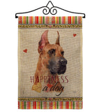 Fawn Great Dane Happiness - Pets Nature Vertical Impressions Decorative Flags HG110259 Made In USA