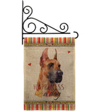 Fawn Great Dane Happiness - Pets Nature Vertical Impressions Decorative Flags HG110259 Made In USA