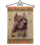 Blue Pitbull Happiness - Pets Nature Vertical Impressions Decorative Flags HG110264 Made In USA