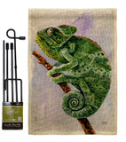 Chameleon - Pets Nature Vertical Impressions Decorative Flags HG110274 Made In USA