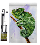 Chameleon - Pets Nature Vertical Impressions Decorative Flags HG110274 Made In USA