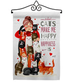 Crazy Cat Lady - Pets Nature Vertical Impressions Decorative Flags HG137512 Made In USA