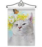 Garden Kitty - Pets Nature Vertical Impressions Decorative Flags HG137546 Made In USA
