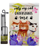 My Cat Understand - Pets Nature Vertical Impressions Decorative Flags HG137551 Made In USA