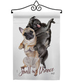 Shall we Dance - Pets Nature Vertical Impressions Decorative Flags HG137562 Made In USA