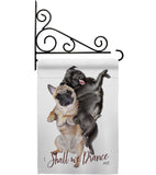 Shall we Dance - Pets Nature Vertical Impressions Decorative Flags HG137562 Made In USA