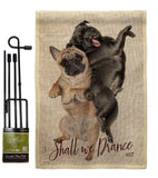 Shall we Dance - Pets Nature Vertical Impressions Decorative Flags HG137562 Made In USA