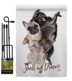 Shall we Dance - Pets Nature Vertical Impressions Decorative Flags HG137562 Made In USA